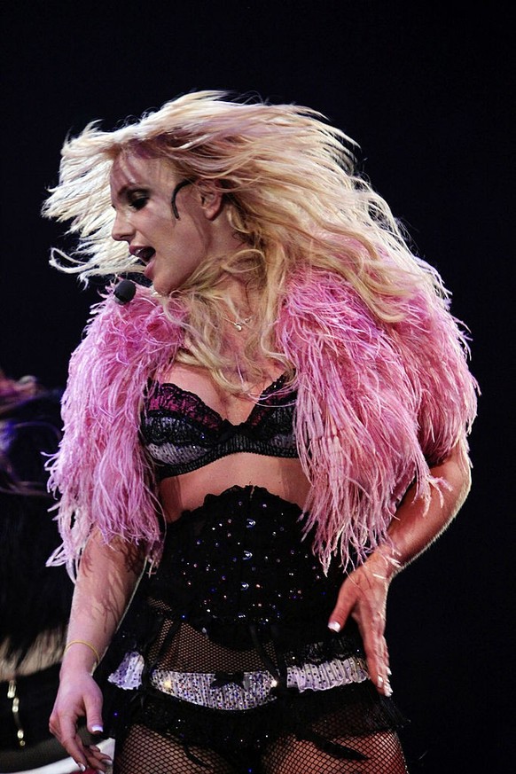 Britney Spears performs during "The Circus Starring Britney Spears" tour at St. Pete Times Forum on March 8, 2009 in Tampa, Florida.