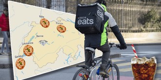 La capitale suisse de la malbouffe est romande, selon Uber
