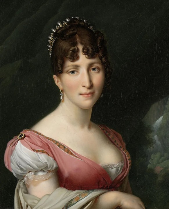 Hortense de Beauharnais se réfugia en Suisse. Tableau d’Anne-Louis Girodet-Trioson, vers 1805.
https://www.rijksmuseum.nl/nl/collectie/object/Portret-van-Hortense-de-Beauharnais--939d958d94878d20eed0f ...