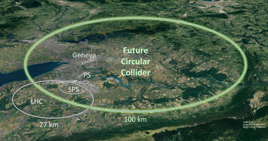 Des bases géodésiques de haute précision pour le nouvel accélérateur de particules du CERN.