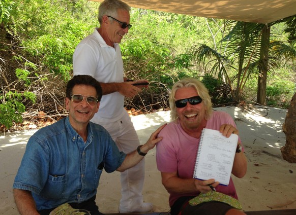 This undated photo released by Democrats on the House Oversight Committee shows Dean Kamen, left, Jeffrey Epstein, center, and Richard Branson. (House Oversight Committee via AP)
Trump Epstein Congres ...