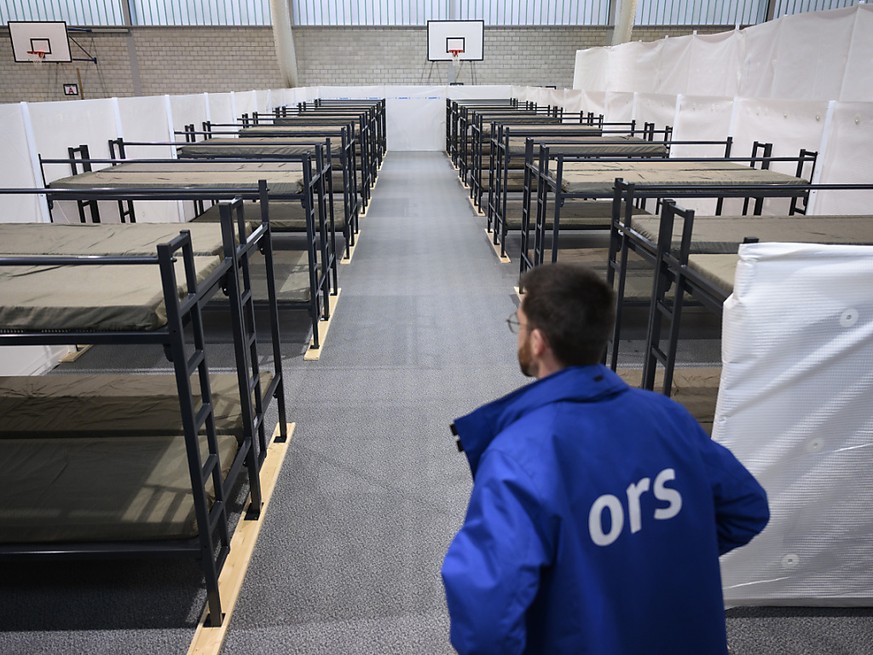 Un foyer d'hébergement cantonal, dans le canton de Fribourg. La Suisse a enregistré nettement moins de demande d'asiles en juin 2024.(photo d'illustration).