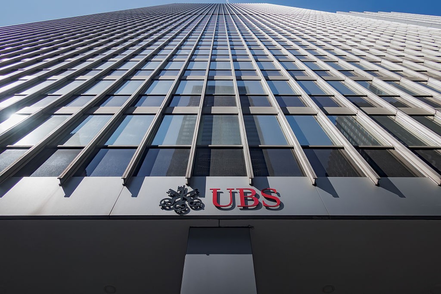 En tant que repreneur de Credit Suisse, UBS a conclu un accord amiable avec le Département de justice américain (DoJ) pour une affaire fiscale remontant à 2014. (Photo by Erik McGregor/LightRocket via ...
