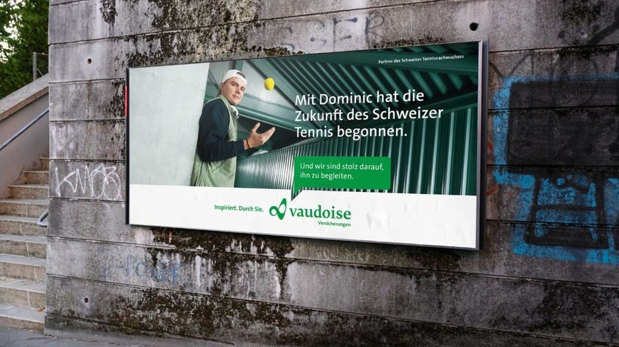 Peu de joueurs de tennis suisses actifs sont encore aussi présents dans la publicité que Dominic Stricker.
