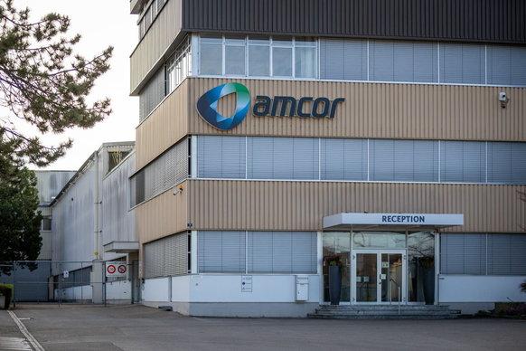L’entrée des locaux d’Amcor Flexibles Rorschach AG.