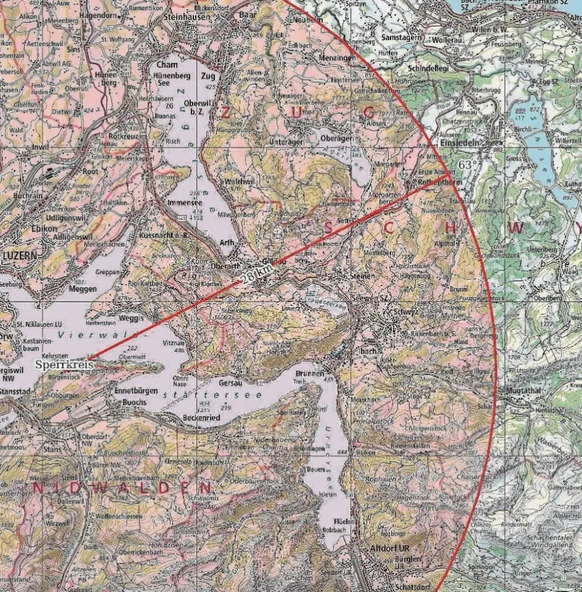 Zone d&#039;exclusion aérienne pour le sommet du Bürgenstock
