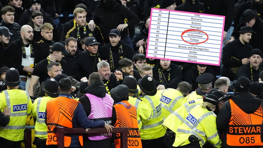 Les hooligans plombent le foot suisse dans ce classement UEFA caché 