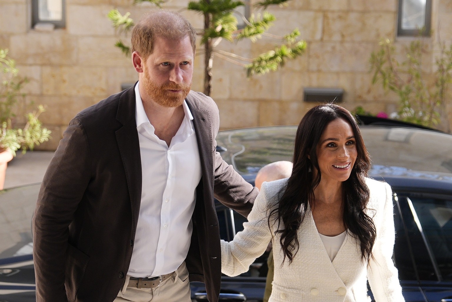 The Duke and Duchess of Sussex attend a World Health Organisation roundtable with key donors and humanitarian partners in Amman, Jordan. Picture date: Wednesday February 25, 2026. (Photo by Aaron Chow ...