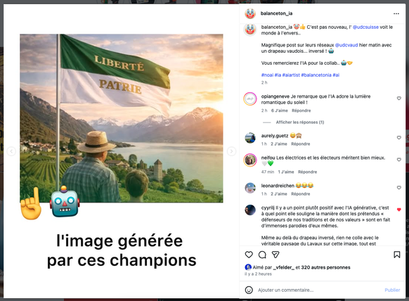 L'UDC Vaud se ridiculise avec un drapeau cantonal généré par IA – trouvez les erreurs