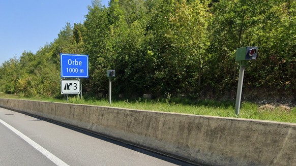 Le radar-tronçon près d&#039;Orbe.