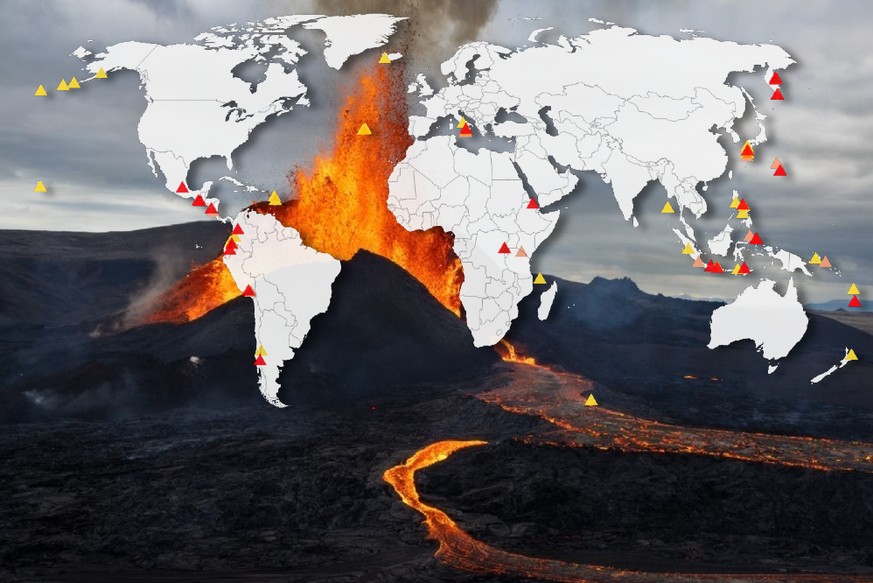 Ces volcans peuvent entrer en éruption à tout moment