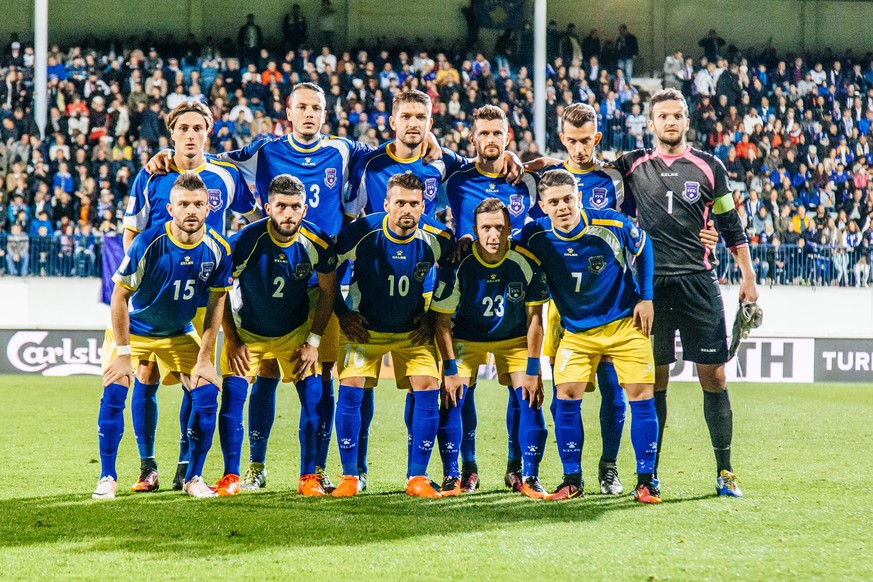 L&#039;équipe de football du Kosovo.