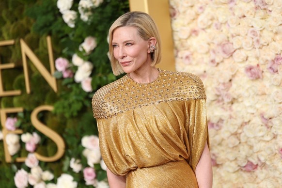 BEVERLY HILLS, CALIFORNIA - JANUARY 05: Cate Blanchett attends the 82nd Annual Golden Globe Awards at The Beverly Hilton on January 05, 2025 in Beverly Hills, California. (Photo by Matt Winkelmeyer/Wi ...