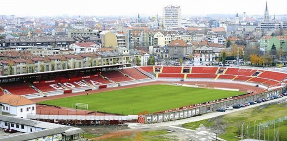 Le stade Karadjordje de Novi Sad.