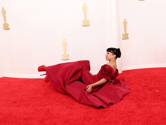 HOLLYWOOD, CALIFORNIA - MARCH 10: Liza Koshy attends the 96th Annual Academy Awards on March 10, 2024 in Hollywood, California. (Photo by Kevin Mazur/Getty Images)