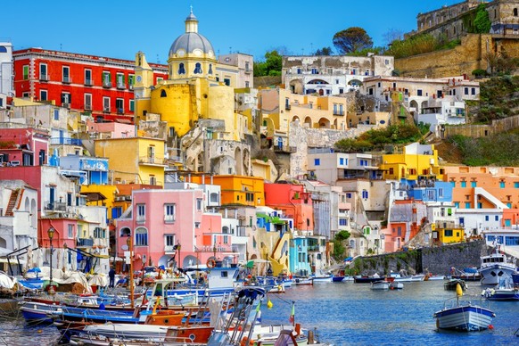 L&#039;île de Procida a limité l&#039;accès aux véhicules.