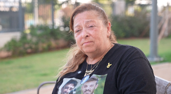 Silvia Cunio et ses deux fils otages israéliens à Gaza