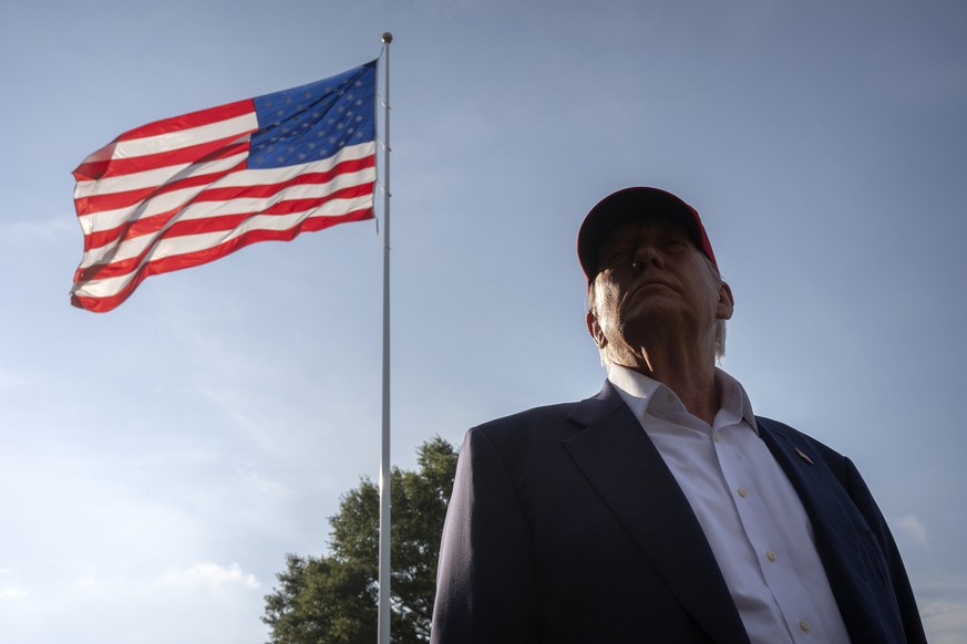 President Donald Trump speaks to the media before walking across the South Lawn of the White House to board Marine One en route to Joint Base Andrews, Md., and on to Florida, Tuesday, July 1, 2025, in ...
