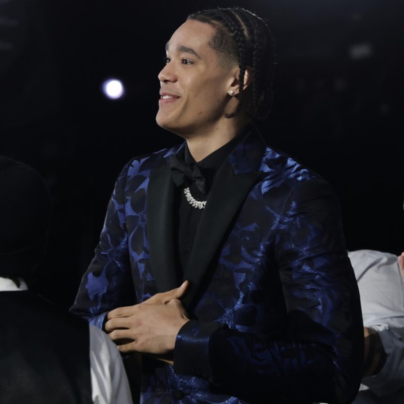Yanic Konan Niederhäuser (ici lors de la dernière draft) a fait ses débuts sous le maillot des Clippers vendredi