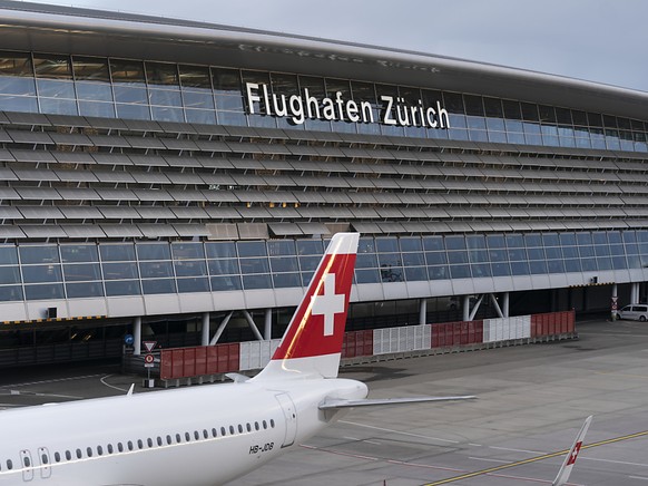 Un avion de la compagnie a�rienne Swiss, sur le tarmac de l&#039;a�roport de Zurich (archives).