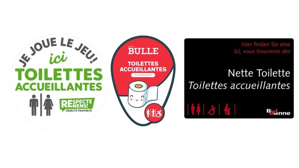 Des «toilettes accueillantes» fleurissent à Renens, Bienne, Bulle et à Neuchâtel