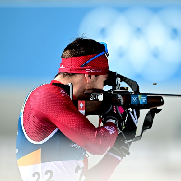 Joscha Burkhalter, ici lors des récents Jeux olympiques, a été impérial au tir.