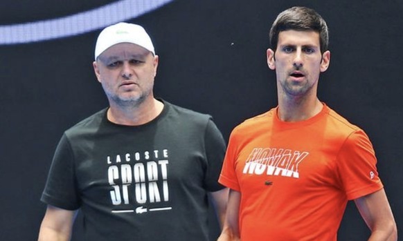 Marian Vajda et Novak Djokovic.