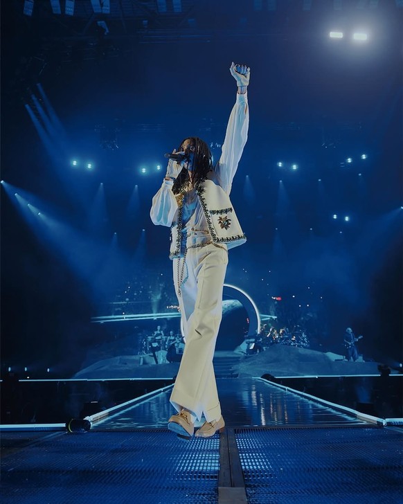 Ghali en concert à Rome.