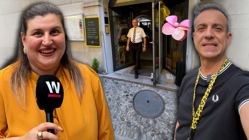 Voici le patio discret où se croisent des VIP du Festival de Locarno