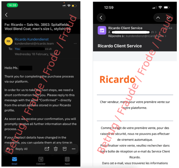 Cette arnaque sur Ricardo vise votre compte Twint