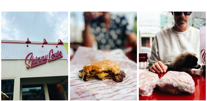 Notre premier orgasme chez Skinny Louie, dans le quartier de Wynwood à Miami, en 2024.