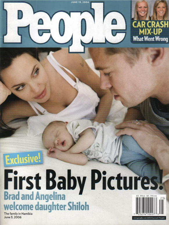 People Cover von Angelina Jolie, Brad Pitt und Shiloh (2006)
