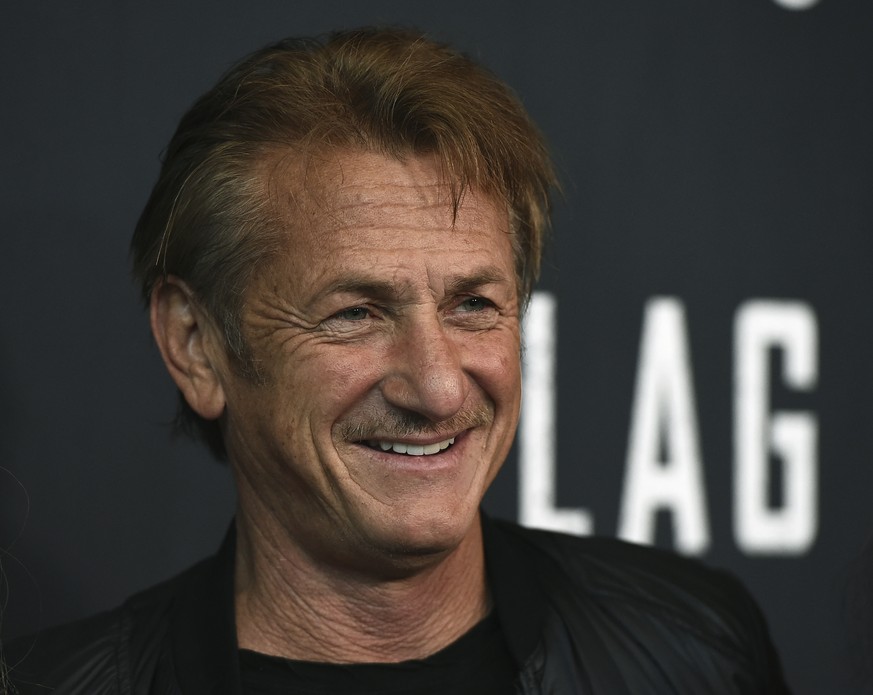 Cast member Sean Penn arrives at the Los Angeles premiere of &quot;Flag Day&quot; at the Directors Guild of America Theater on Wednesday, Aug. 11, 2021, in Los Angeles. (Photo by Jordan Strauss/Invisi ...