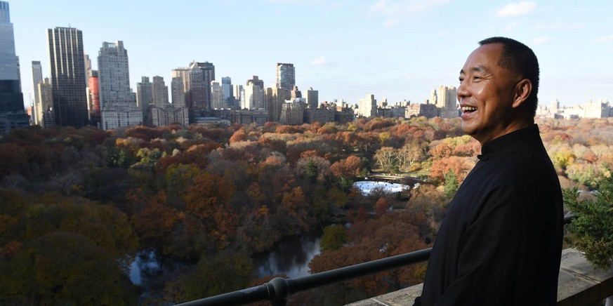 Billionaire Guo Wengui, who is seeking asylum in the United States after accusing officials in his native China of corruption, poses at his New York City apartment on November 28, 2017.
Guo Wengui wan ...