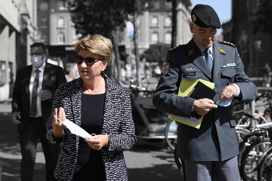 Amherd et Süssli en septembre 2021.