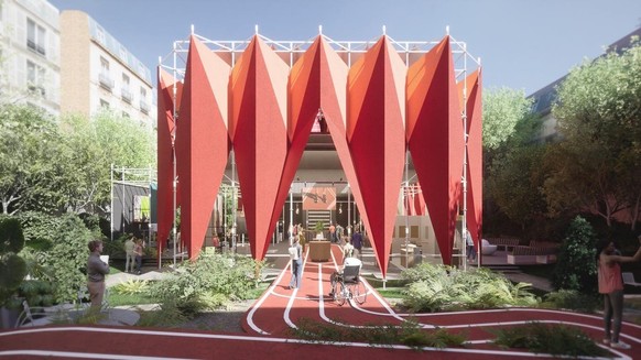 Voici à quoi ressemblera la Maison Suisse dans le jardin de l'ambassade à Paris.
