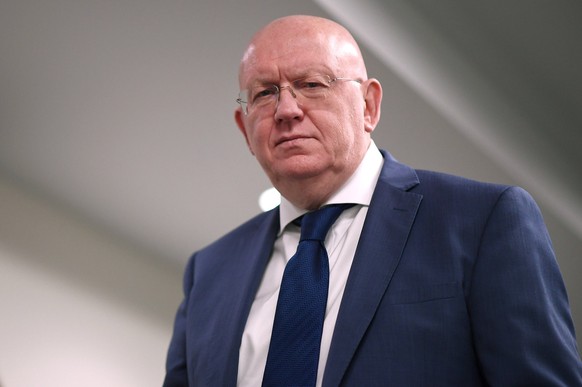 NY: Russian Ambassador Nebenzia Speaks At UN Ambassador Vassily Nebenzia, Permanent Representative of the Russian Federation and President of the Security Council for the month of July, arrives for an ...