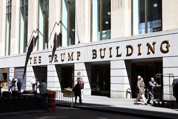 NEW YORK - APRIL 15: The Trump Building in New York, New York on April 15, 2016. (Photo By Raymond Boyd/Getty Images)