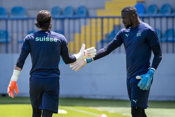 Yvon Mvogo et Yann Sommer avec la Nati lors de l&#039;Euro 2020