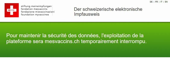 Le site de mesvaccins.ch était hors-service hier.