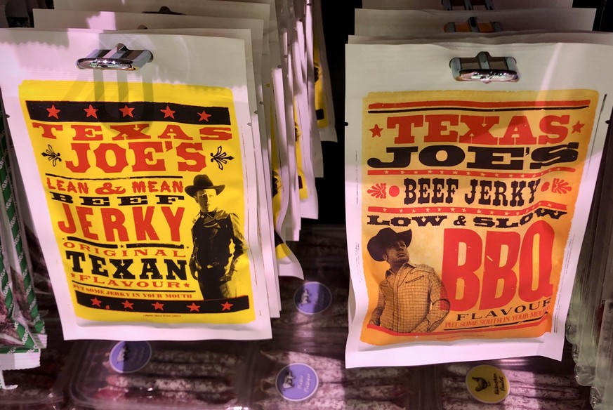 texas joe&#039;s lean and mean beef jerky migros schweiz trockenfleisch essen food