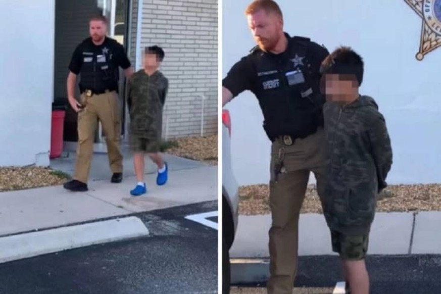 isaac marquez 10 ans enfant garçon arrestation police fusillade menace Etats-Unis