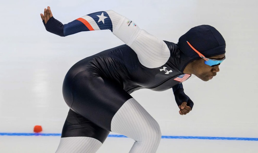 Erin Jackson patinage de vitesse médaille d&#039;or Etats-Unis JO Pékin 2022