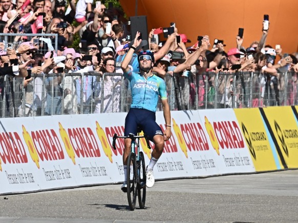 Alberto Bettiol a remporté en solitaire la 13e étape du Giro