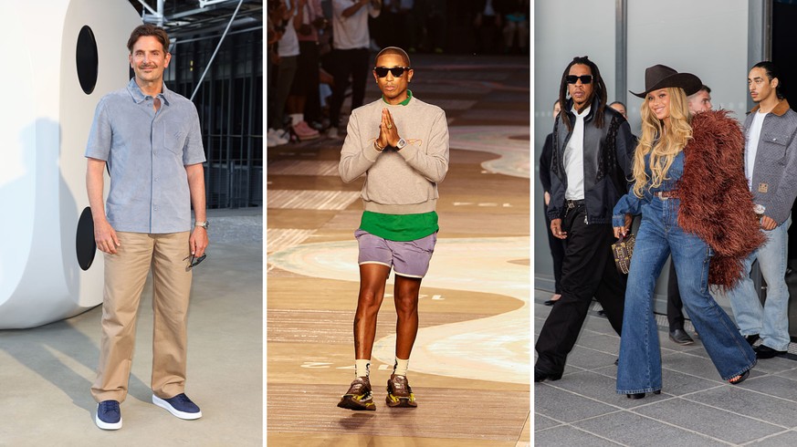 Des mega stars et des stars un peu moins stars au défilé Vuitton