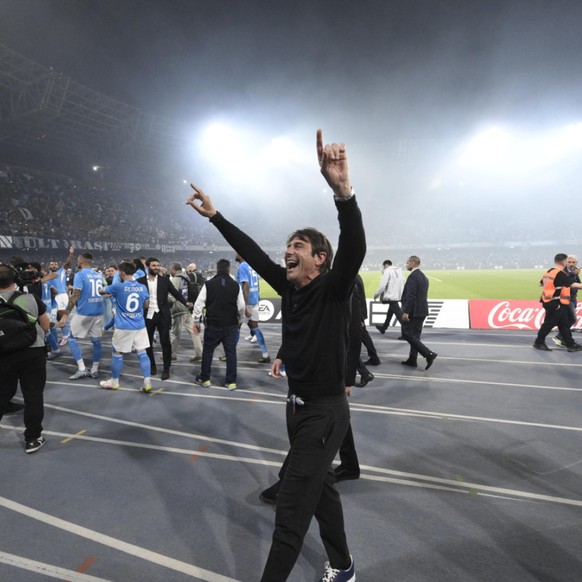 Antonio Conte veut d馭endre le titre avec Naples