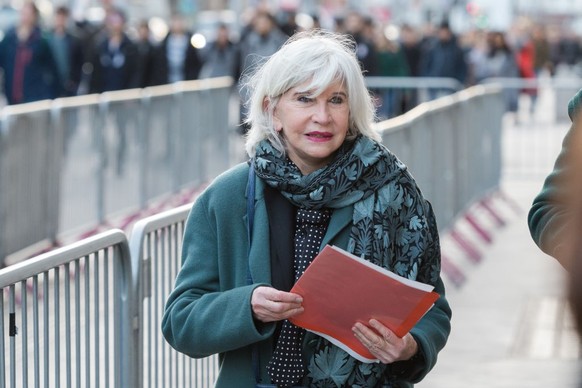 LONDON, UNITED KINGDOM - FEBRUARY 04, 2020: CEO of the European Climate Foundation (ECF) Laurence Tubiana arrives at Science Museum where Britain&#039;s Prime Minister Boris Johnson launches the UK?s  ...