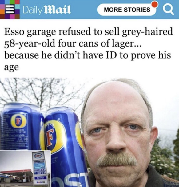 Schlagzeile der Woche: Alter Mann darf kein Bier kaufen