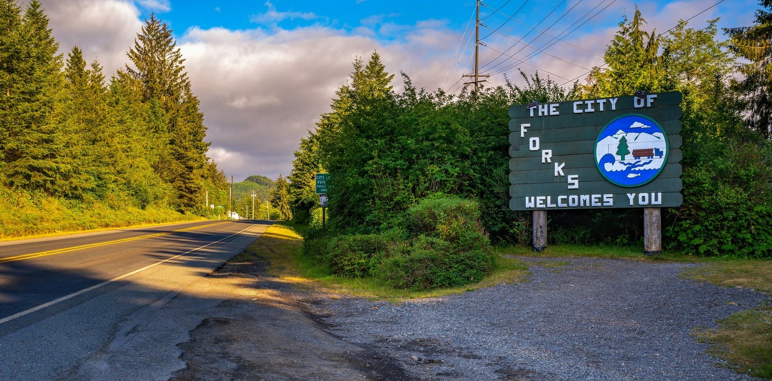 Forks dans le comté de Clallam. Les fans s'en souviennent: c'est ici que se déroulait la série à succès «Twilight».