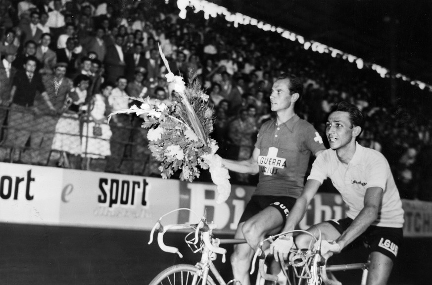 L&#039;arrivée finale du Tour d&#039;Italie 1954